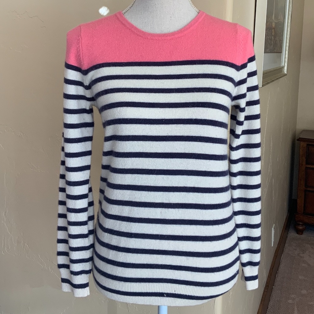Boden Cashmere Multi-Colored Sweater